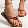 Мода Женская обувь Женские сандалии Летняя обувь 2024 Повседневные сандалии на плоской подошве Женские шлепанцы Летние тапочки Zapatos Mujer Пляжная обувь