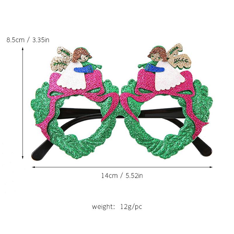 Cartoon Christmas Glasses - Festive Dress-Up Props for Kids & Adults