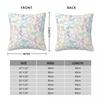 Multicolored Finger Heart Square Pillowcase Polyester Linen Velvet Creative Zip Decorative Throw Pillow Case Sofa Cushion Cover