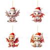 Colorful Cartoon Dragon Christmas Tree Hanging Ornament For Car Interior Decor