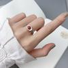 Ring Female Retro Nanhong Egg Surface Open Index Finger Personality Niche Exquisite