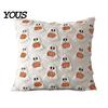 Machine Washable Pillow Protector Plush Pumpkin Cushion Cover, Halloween Throw 18 x Fall Home Decor for Living Room Inches Maple Leaf Case Sofa Couch