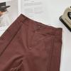 Женские хлопковые плиссированные брюки А-силуэта с высокой талией и широкими штанинами Весна 2025 - Подчеркните длинные ноги в стиле French Casual