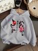 Japanese Ink Dragon Kids Hoodie Cherry Blossom Red Sun Chest Print Autumn Winter Fleece Warm Casual Hooded Sweatshirt