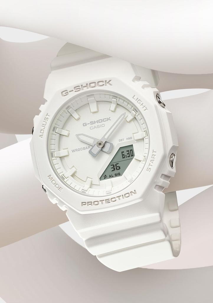 Модель часов изготовлена из биопластика. Белый [Casio] G-Shock [] Средний размер GMA-P2100-7AJF Женский