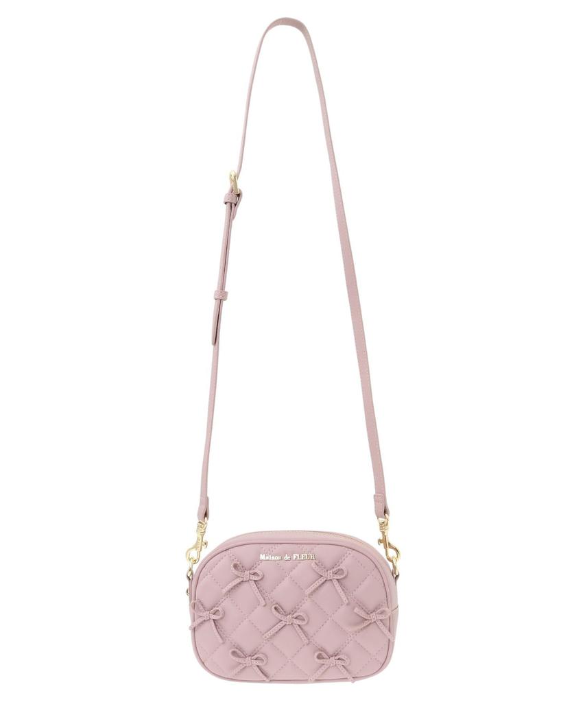 Сумка через плечо Maison de FLEUR с лентой Hope, Розовая, 8A43F0J2900