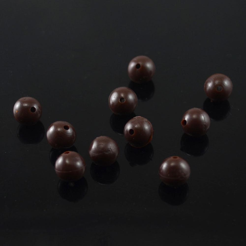 MNFT Free Shipping 100pcs 7mm Brown Black Green Carp Fishing Rubber Beads Terminal End Tackle Accessories Wholesale