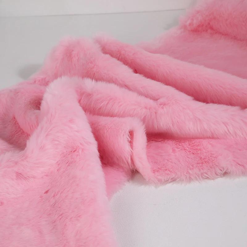 50x180cm Flush Artificial Fur Thickened Imitation Fox Fur Grass Faux Fur Fabric for Counter Decoration Carpet Clothes Scarves