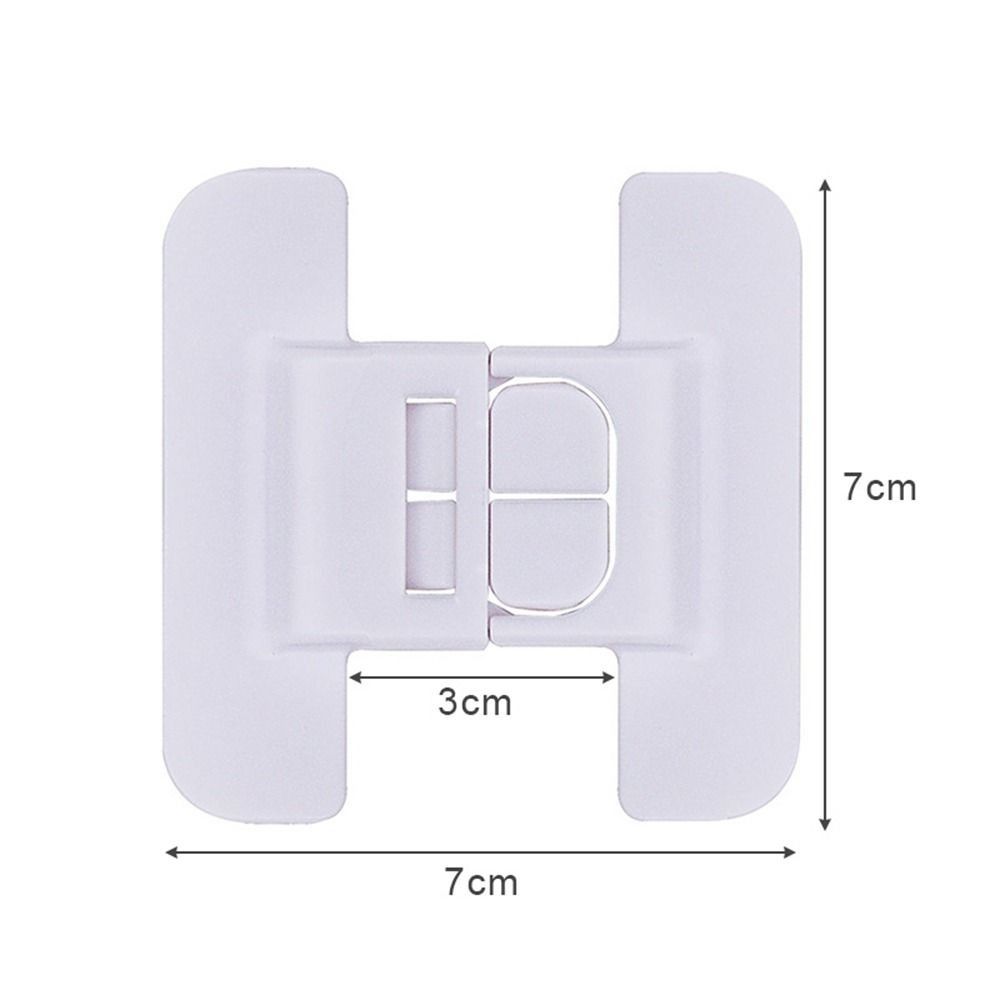 Anti-Open Child Safety Lock White Closing Buckle Durable Housing Safety