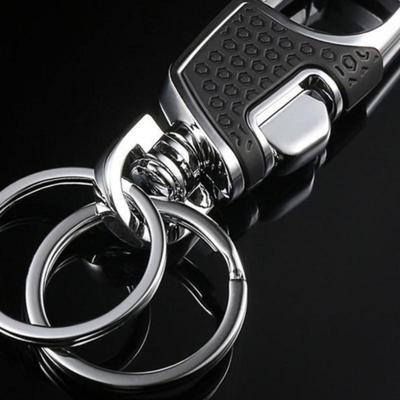 Высококачественный брелок для ключей мужской: Брелок с открыванием в одно нажатие, с зажимом на пояс и подвесной пряжкой из нержавеющей стали