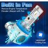 H11/H9/H8 Led Headlight Blubs,Upgraded Light Bulb Halogen Replacement,1:1 Size Fog Light,6500K Illumination With Cooling Fan For H11 Headlight