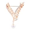 Rhinestone Angel Wings Pearl Brooches For Women Men 2 -Color Angel Wing Party Office Brooch Pin Gifts