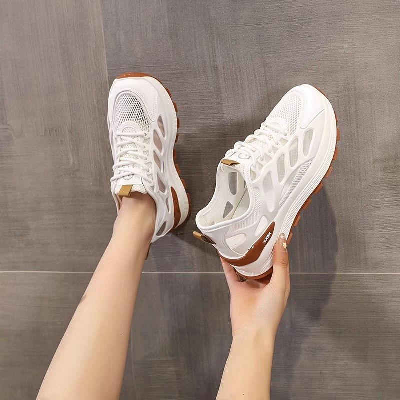Fashion Casual Light Sports Forrest Gump Shoes Women's 2025 Summer New Mesh Breathable Color Matching Moral Training