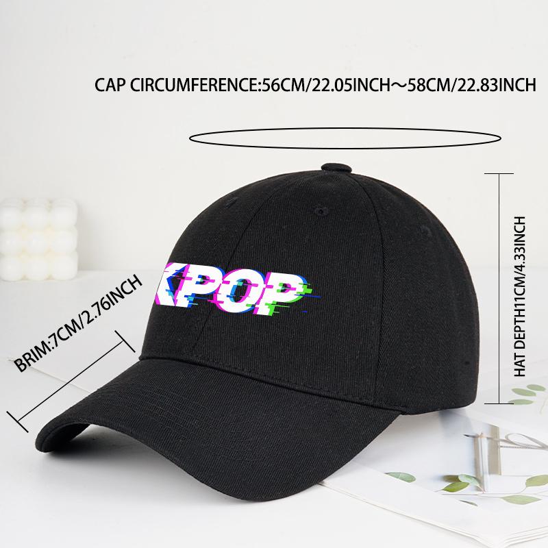 Кепка-бейсболка с принтом Kpop Vitality, мягкий верх. Мягкая, удобная, легкая, дышащая, регулируемая. Модная, яркая, стильная.