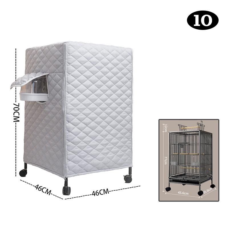 Зимний теплый чехол для клетки для птиц, хлопковый стеганый чехол для клетки, навес, защита от дождя, аксессуары для клетки для попугаев