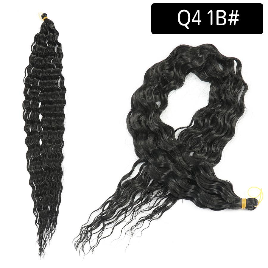 Ocean Deep Wave Kanekalon Crochet Hair 30 inch 120g Long Ombre Synthetic For Women