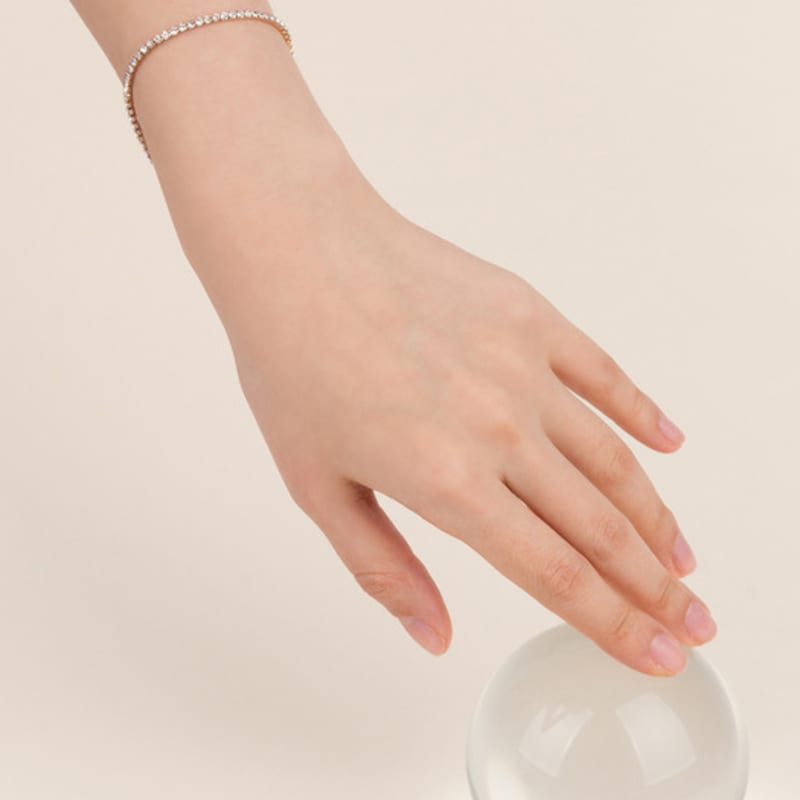 АВГУСТ АЛИСА Браслет Crystal Line_Шампань Золото