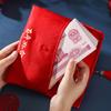 Красный конверт, нежная ткань большой вместимости, художественный дизайн с кисточками, свадебный счастливый карман в китайском стиле для друзей