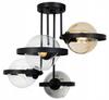 MODERN GLASS RING HANGING LAMP MIX
