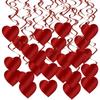 30 шт. красных/белых годовщина сердце любовь спираль вихрь подвесная гирлянда воздушные шары соломинки для украшения свадебной вечеринки на День святого Валентина