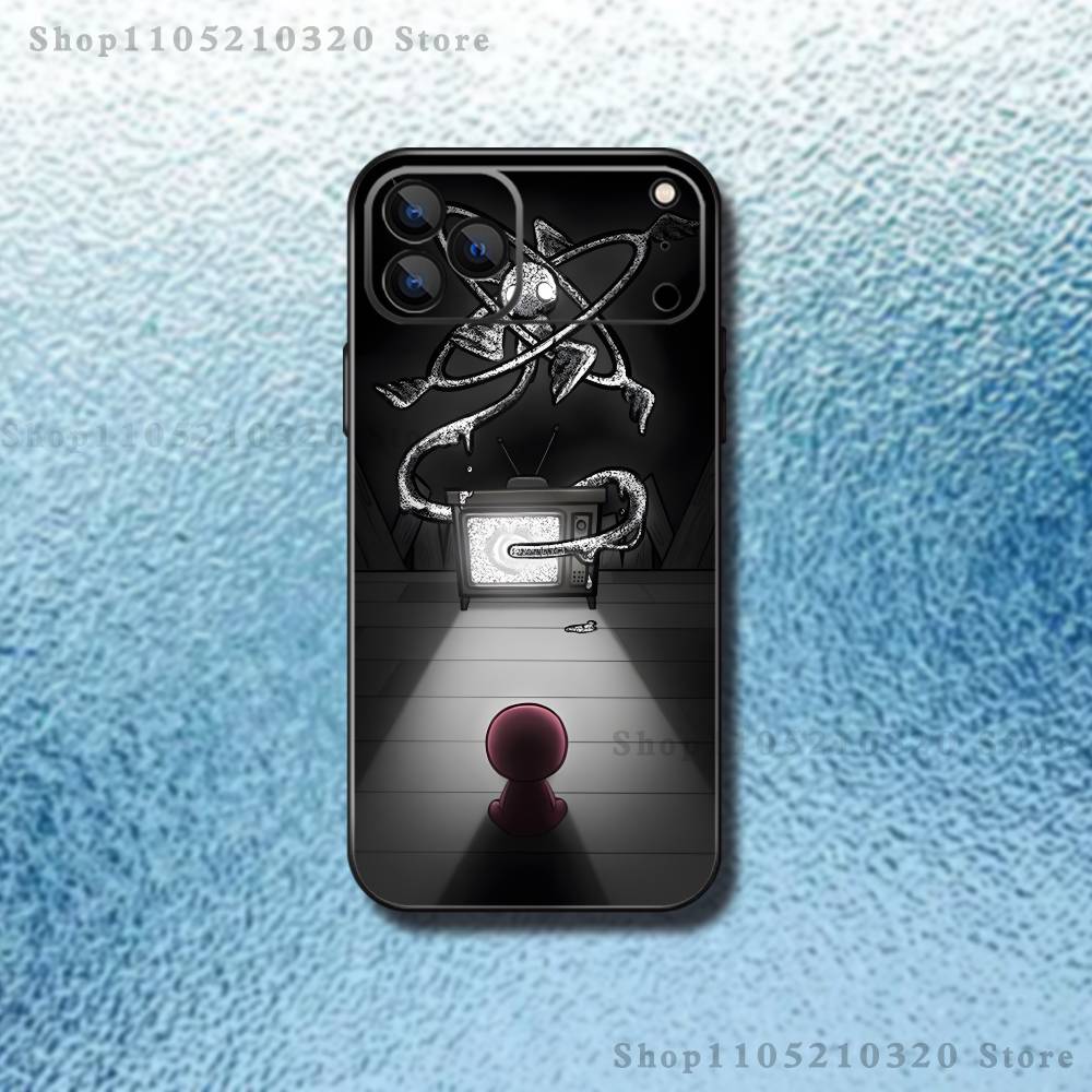 B-Binding of Isaac Phone Case For iPhone 17,16,15,14,13,12,11 ,Pro Max,XS,X,XR,SE,Mini,8,7,Soft Silicone Black Cover