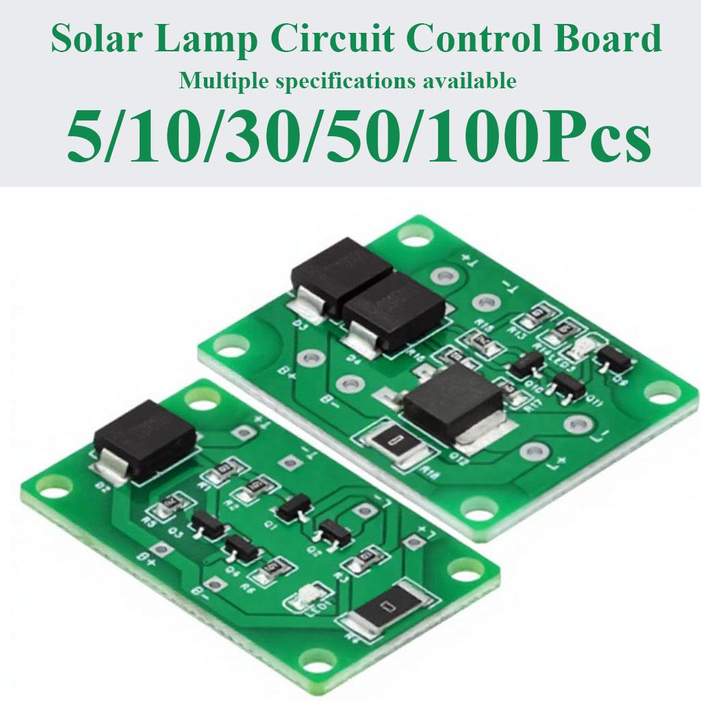 5~100Pcs Solar Light Circuit Control Board Solar Lawn Light 3-24V Lithium Lead Acid Battery Light Automatic Controller Board
