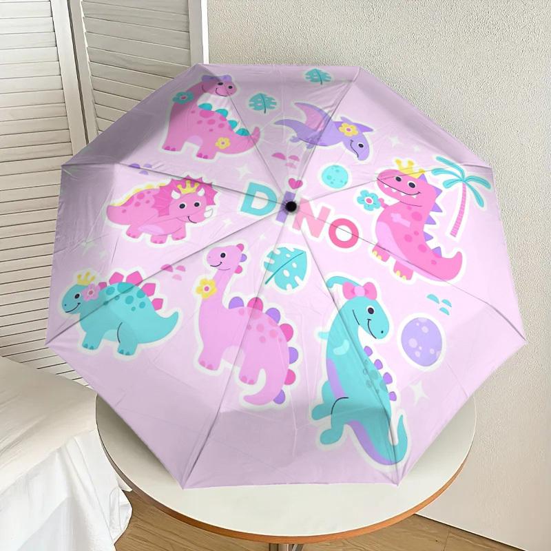 1pc Dinosaur Stickers for Party Favor Bags Umbrella with Plastic Handle,Suitable for All Seasons Home Travel Outdoor UmbrellaDD1445