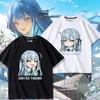 Аниме BanG Dream Сакико Тогава Принт Футболка Кавайная Летняя Футболка с Коротким Рукавом для Унисекс Женщин Летняя Одежда Женские Футболки