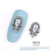 2 Pieces 3D Silver Nail Art Jewelry Japanese Nail Decoration High Quality Zircon Crystal Manicure Zircon Diamond Amulet