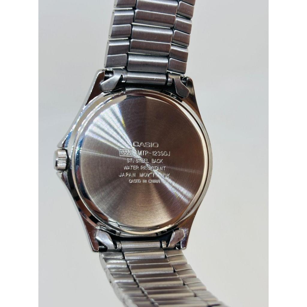 Б/у [CASIO] Casio MTP-1239DJ | Синий циферблат | Кварцевые часы | Мужские | Рабочее состояние | Заменена новая батарейка |