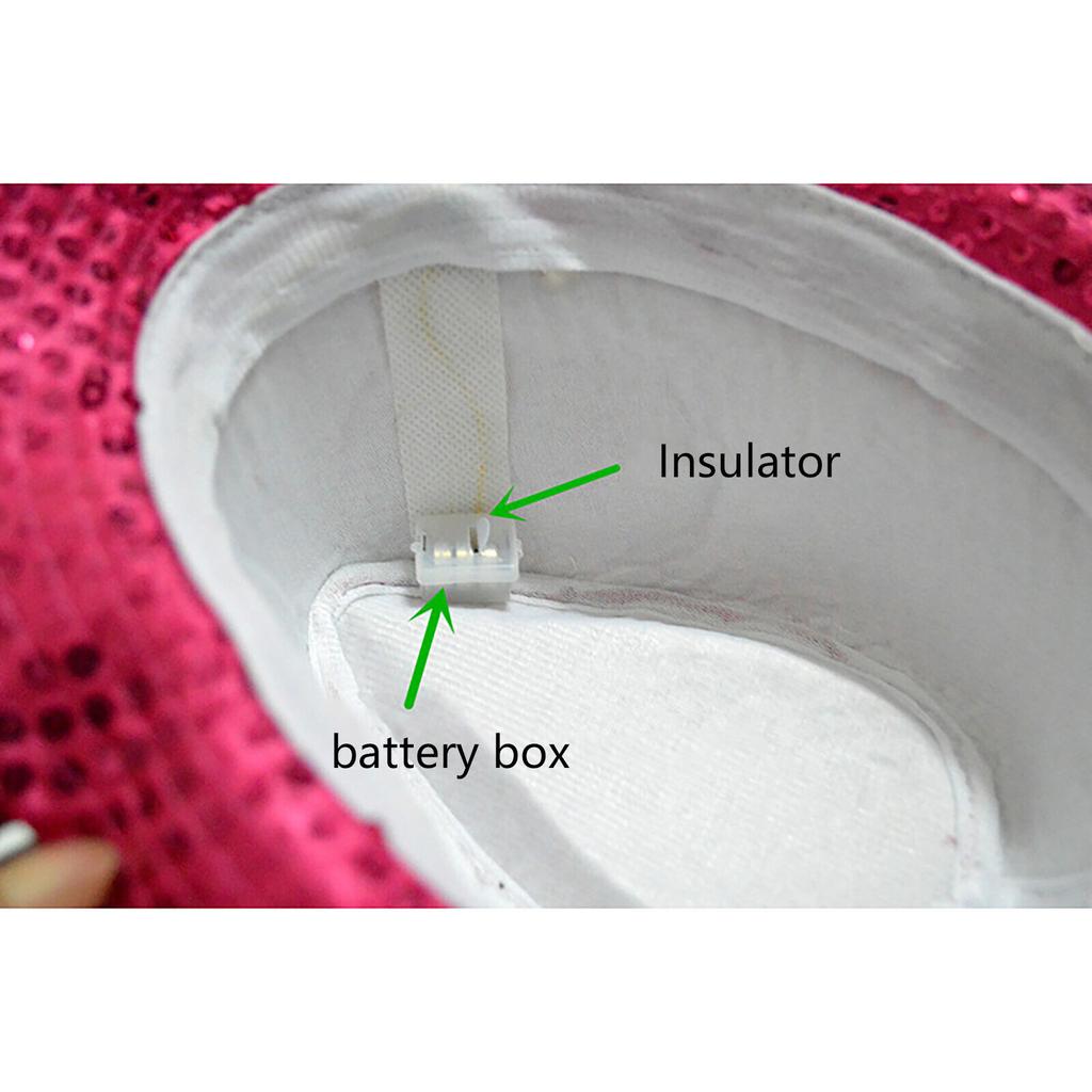 Шляпа Федора Джазовая шляпа Кепка для танцев Шляпа с блестками Мигающая светодиодная шляпа Костюм для вечеринки