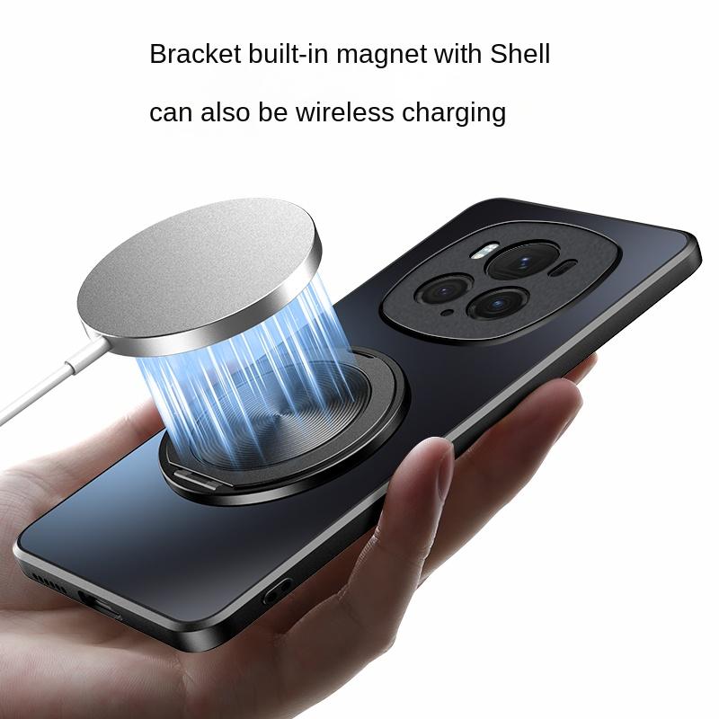 Для Huawei Honor Magic 6 Pro Чехол Жесткий Матовый С Кольцом Магнитный Защитный Чехол Для Magic 6 5 4 3 Pro Чехол Для Телефона