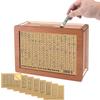 Light Brown Wooden Money Box, Children's Gift Wooden Handicraft