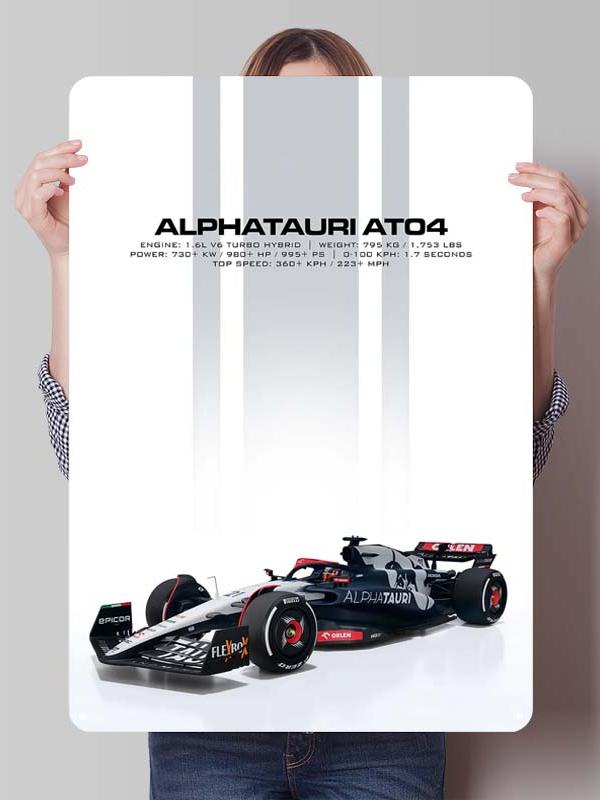 Юки Цунода Постеры Гонщика F1 Гонки Металлические Знаки Декор для Украшения Комнаты Пользовательские Жестяные Таблички для Настенного Художественного Украшения Ретро Дом