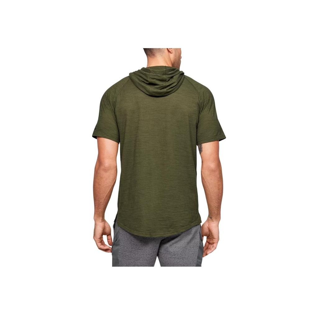 Under Armour X Dwayne Johnson Collaboration Project Rock Charged Cotton Animal Print Hoodie T-Shirt Men Tops Black 1351525-315