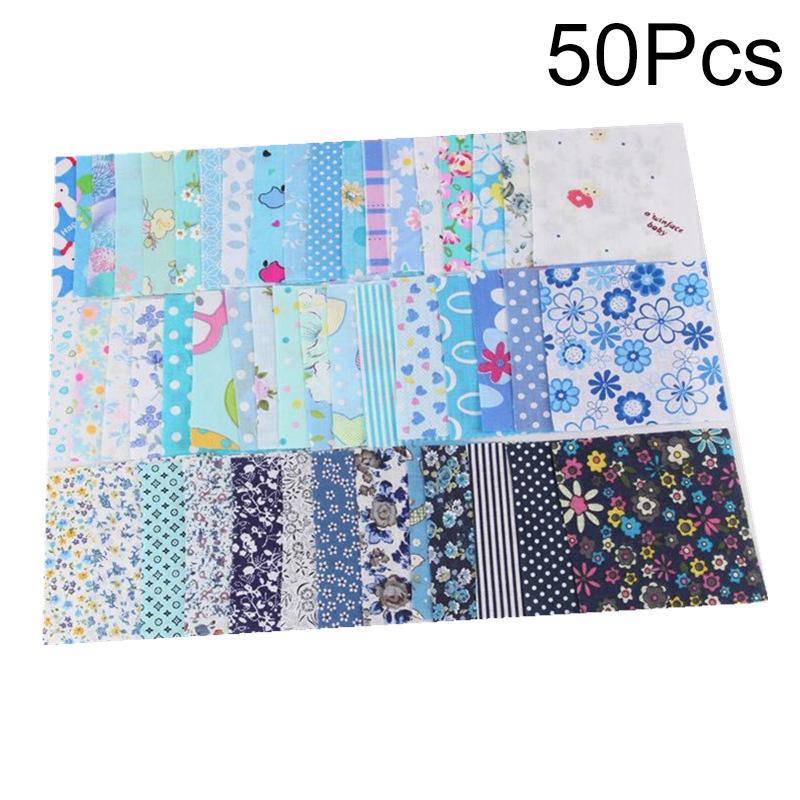 50 шт. Цветочная ткань 10*10 см Хлопковая ткань для пэчворка, рукоделия, шитья, квилтинга, ткань для рукоделия, ткань с цветочным принтом, материал ручной работы