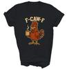 F Caw F Кофе Курица Петух Смешная Птица Унисекс Футболка Подарок