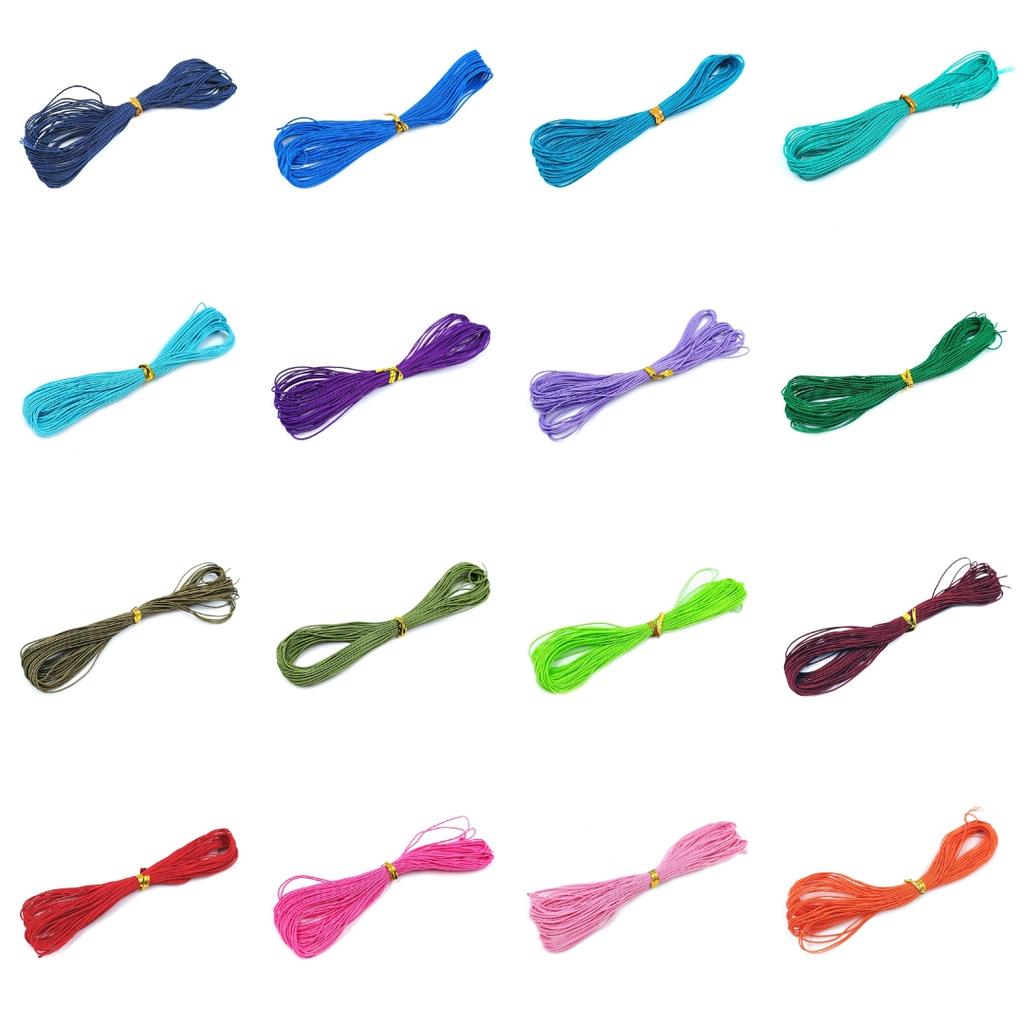 Нейлоновая веревка ручной работы DIY Ювелирный материал Нить Нейлоновая веревка 1 бар Восковая нить 1 мм * 9,5 м 1 бар Восковая нить Модная восковая нить Креативные аксессуары