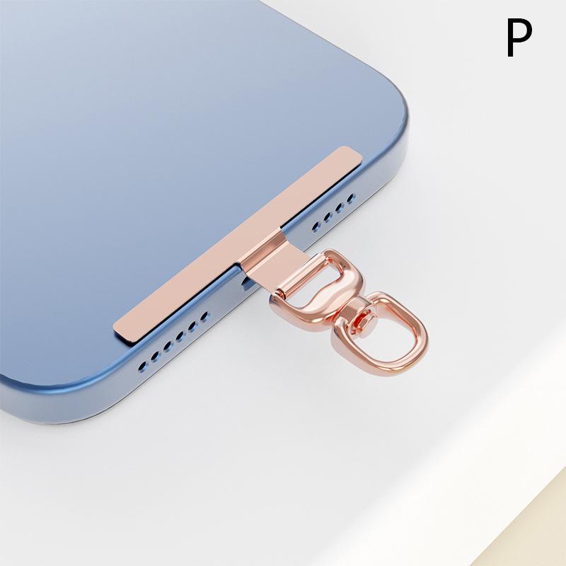 0.3Mm Sturdy Metal Cellphone Tether Tab 360 Degree Rotation Phone Hanging Strap Gasket Replacement Phone Lanyard Patch Clip