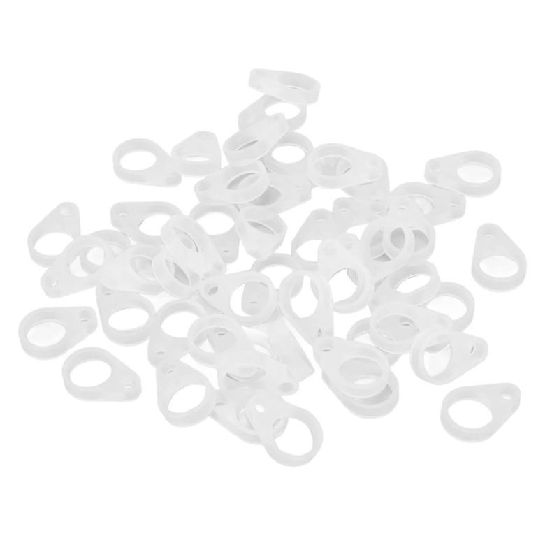 50pcs Hearing Aid Silicone Loop Flexible Silicone Audiphone for Lanyard Hearing Aid Clip Adaptor Deaf-aid General Accessories