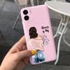 Чехол для Xiaomi Redmi A1 Redmi A1 Plus Красивая Девушка Цветок Чехол для Телефона Для RedmiA1 A 1 A1+ Конфетный Цвет Мягкая Силиконовая Задняя Крышка