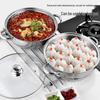 28cm Stainless Steel Double Layer Steamer Pot with Thickened Soup and Fish Steaming and Single Layer Hot Pot - Promotional Gift