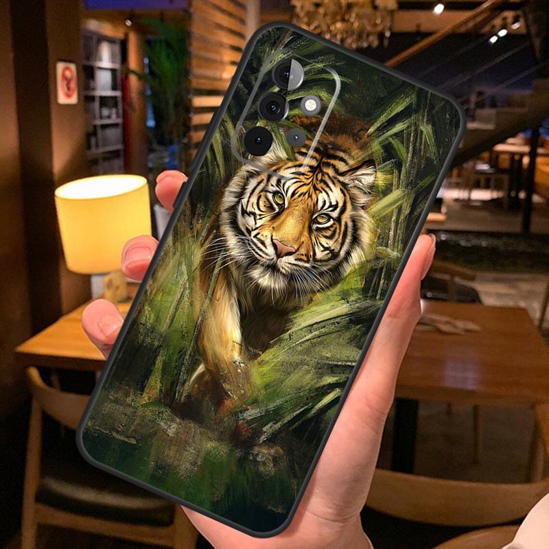 Чехол Животное Тигр Для Samsung Galaxy A36 A56 A26 A16 A06 A53 A33 A13 A12 A32 A52 A55 A35 A15 A54 A34 A14