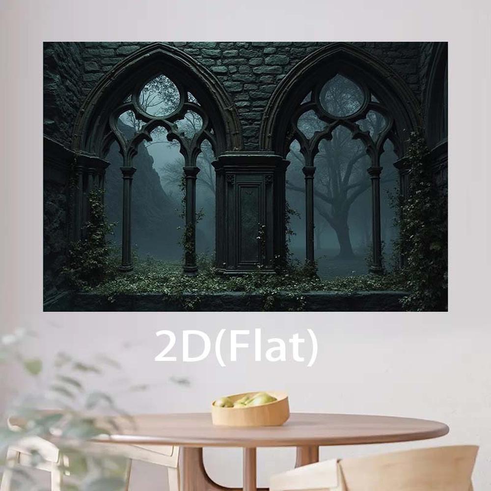 Medieval arched window and door decoration banners - suitable for Halloween themed parties rooms and events