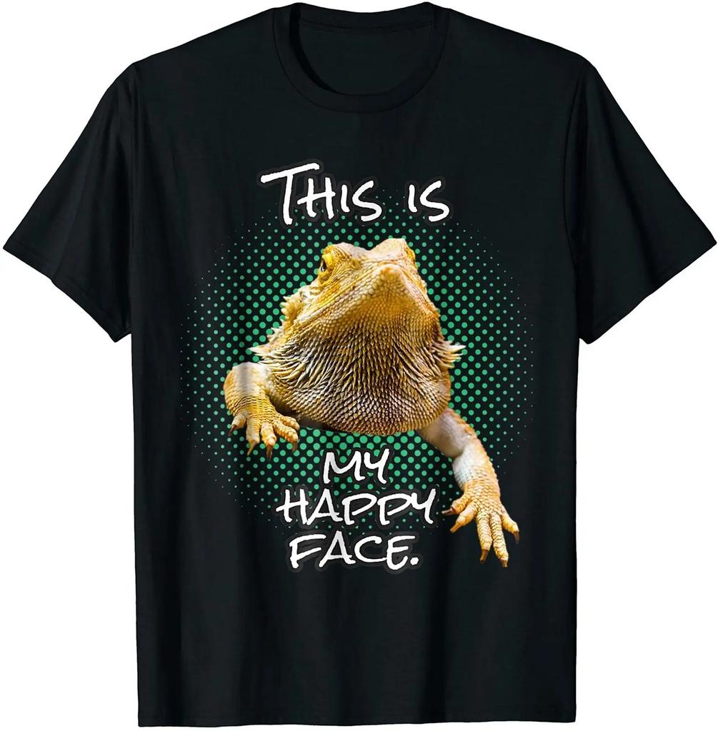 Bearded Dragon This Is My Happy Face T-shirt