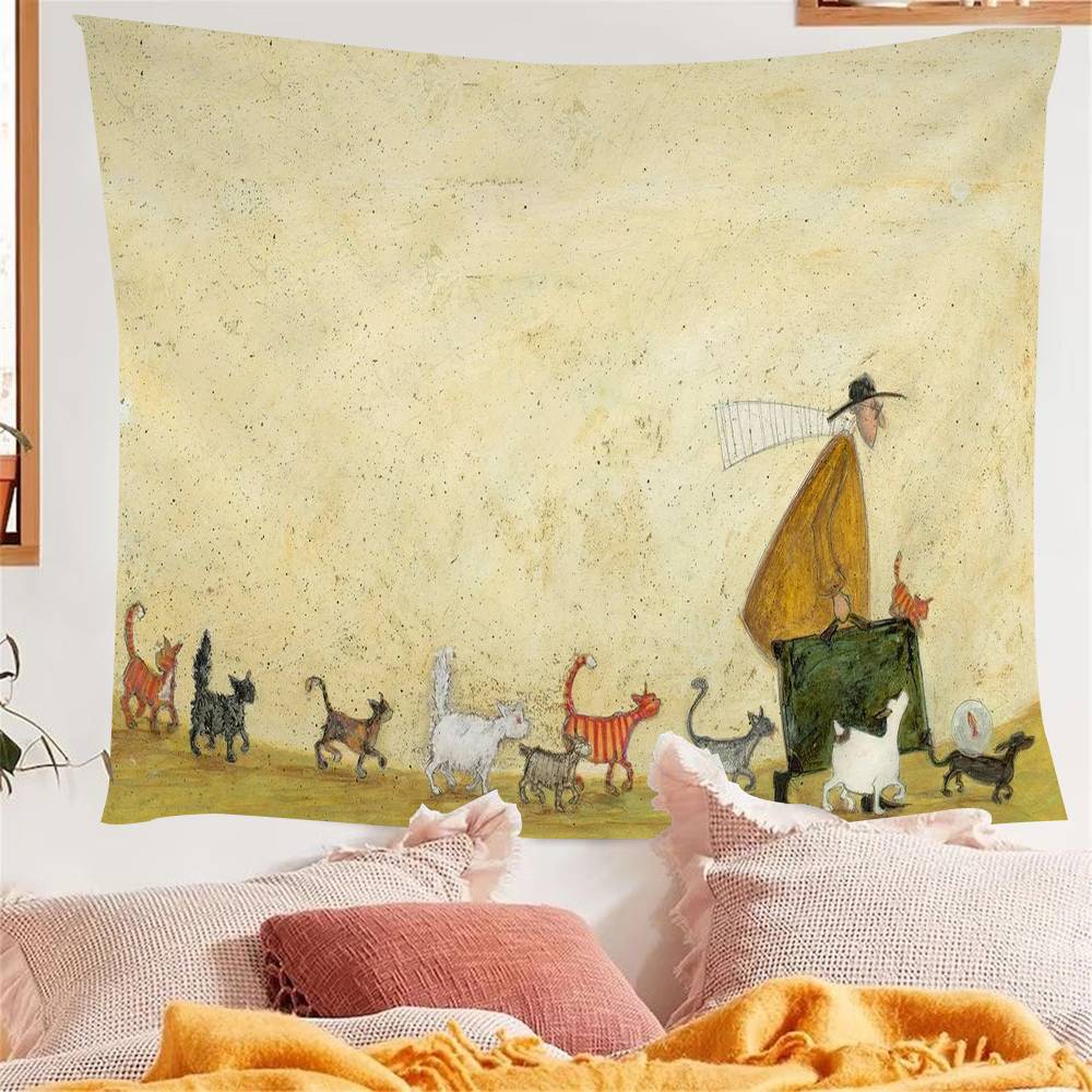 1PC SSam Toft Retro Nostalgia Colorful Tapestry Wall Hanging Bohemian Wall Tapestries Mandala Wall Hanging Sheets