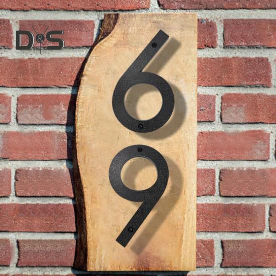 Черные номера домов, буквы с номерами дверей для наружных вывесок, простая установка, пластиковые матовые цифры, буквы, знак для почтового ящика домашнего адреса