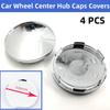 4Pcs Universal Chrome Car Wheel Center Caps Tyre Rim Hub ABS Plastic Cover 68mm