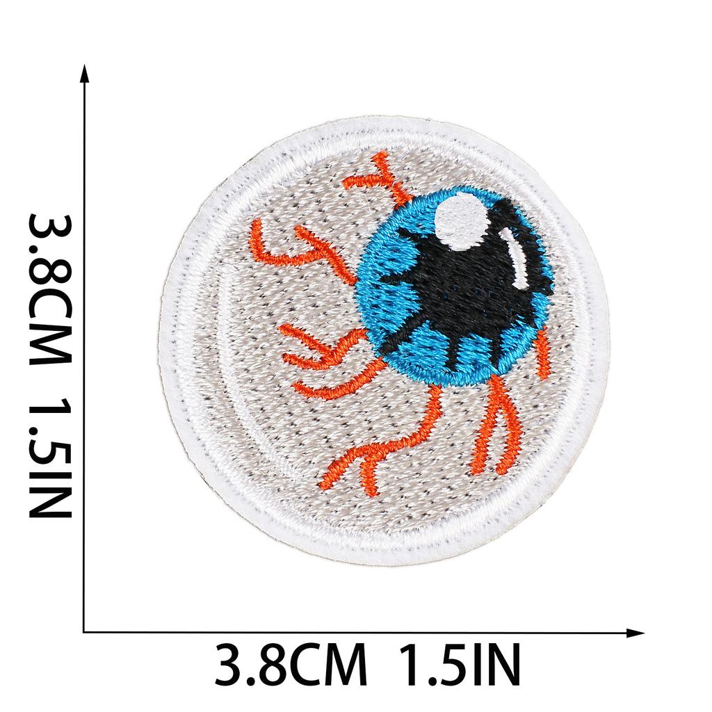 Horror Castle Embroidery Cloth Sticker Soul Bringer Patch Sticker Ghost Cat Embroidery Sticker Computer Embroidery Label Zombie Chapter Boy