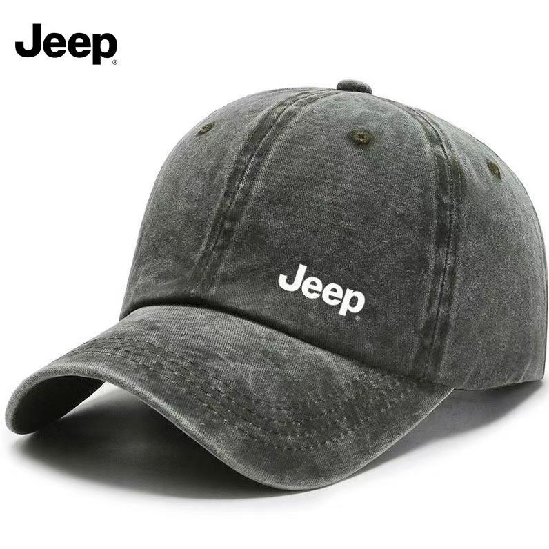 Jeep-style washable soft top cap, unisex baseball cap, versatile new high-quality cap, outdoor peak cap, sun hat AKT1